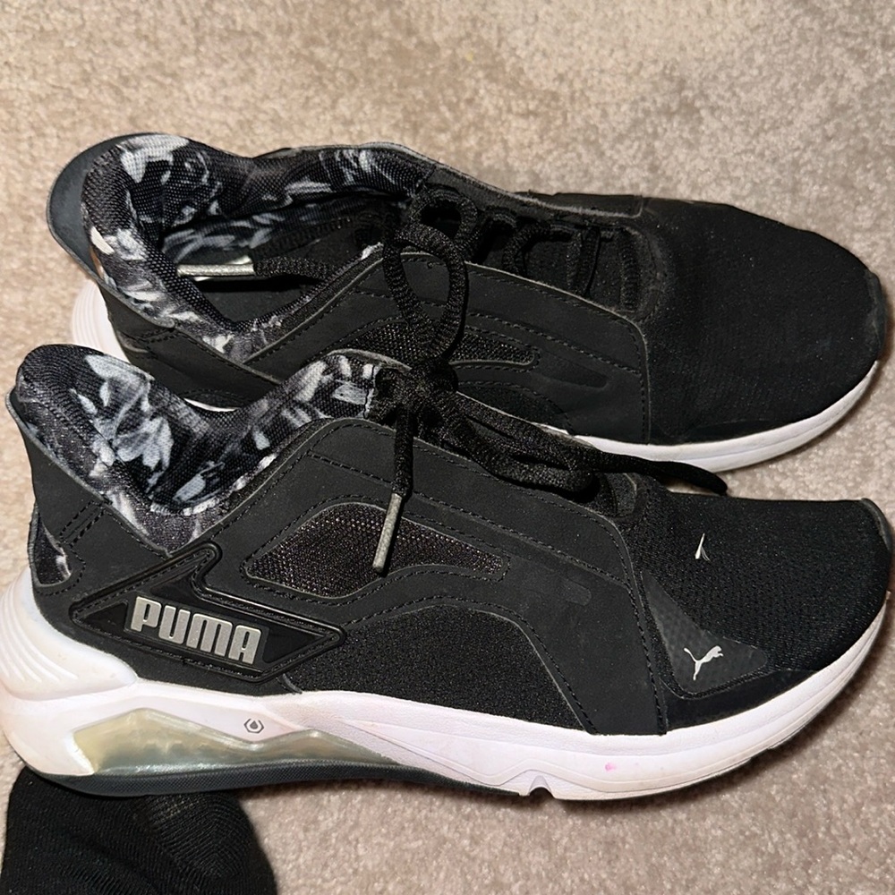 Puma Black and White Athletic Sneakers
